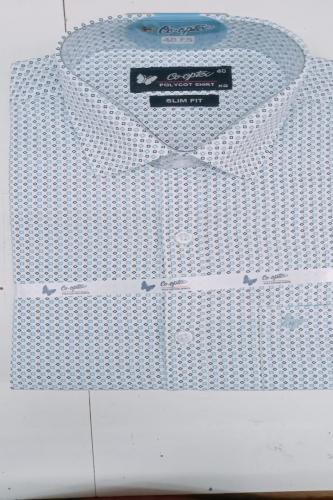 Polyester Cotton Plain Printed Slim Fit Shirts 40s CPx40s CP60 Cotton40 Polyester40 Fs